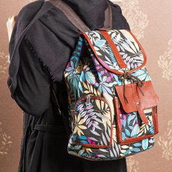 کوله پشتی طرح برگ