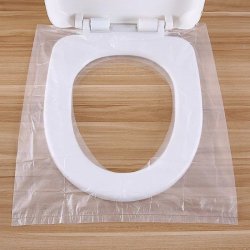 کاور نایلونی یکبار مصرف توالت فرنگی بسته 20 عددی